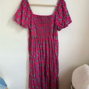 J Crew Floral Pink Dress